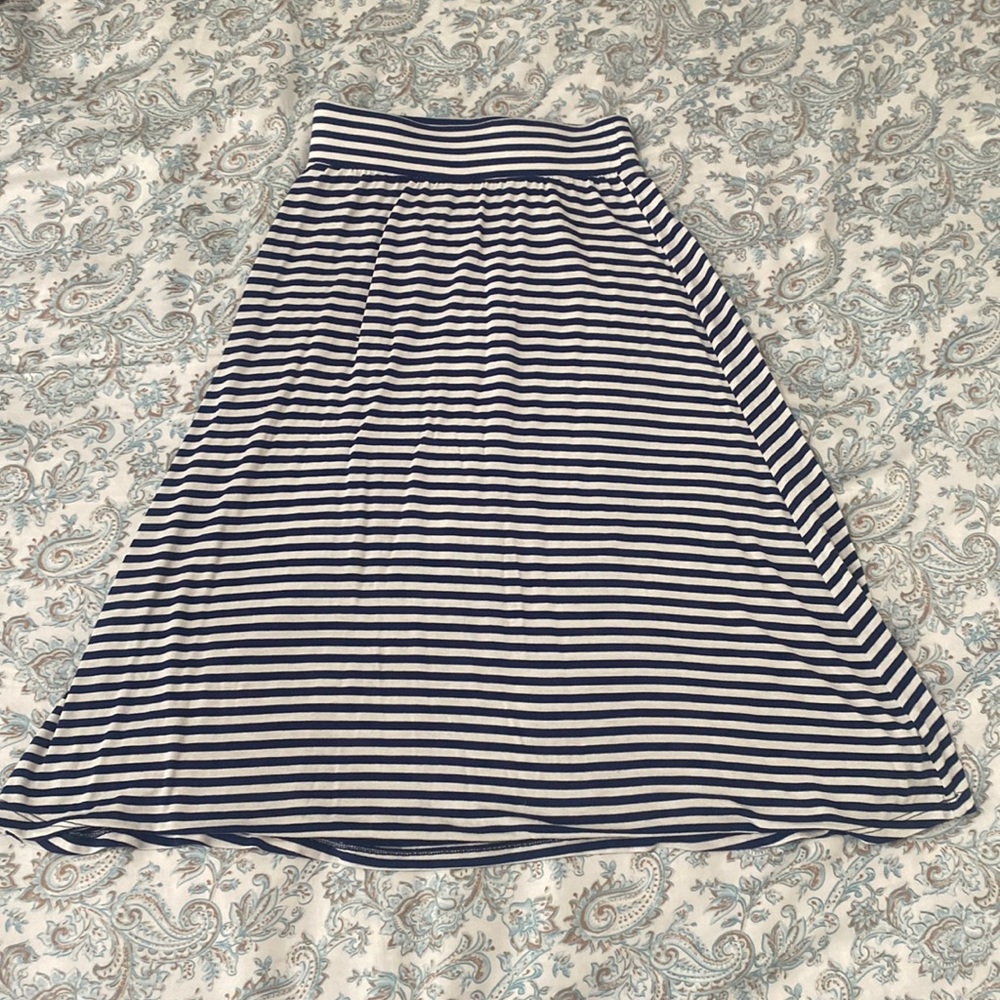 Blue and White Stripped Skirt, Cat & Jack, XS (4/5)